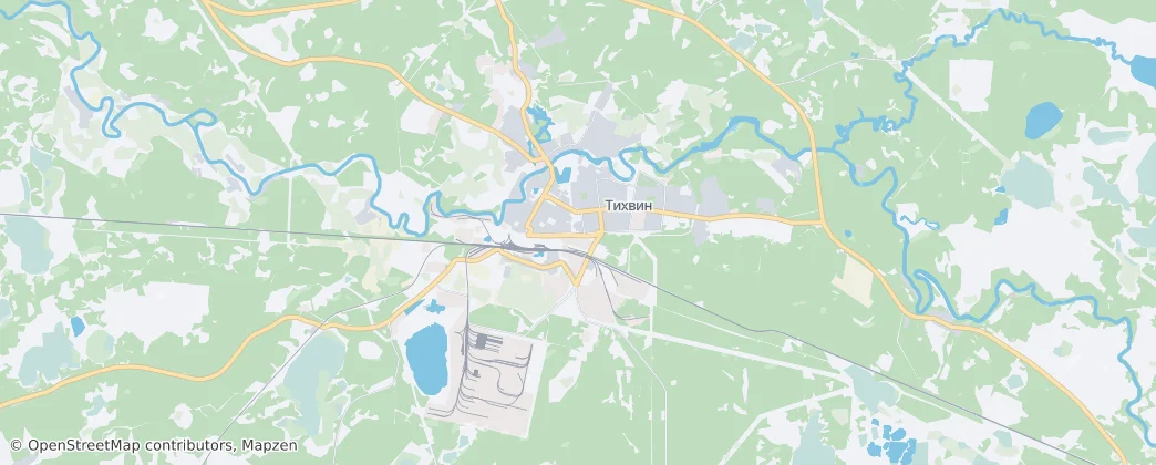 Тихвин — Карта