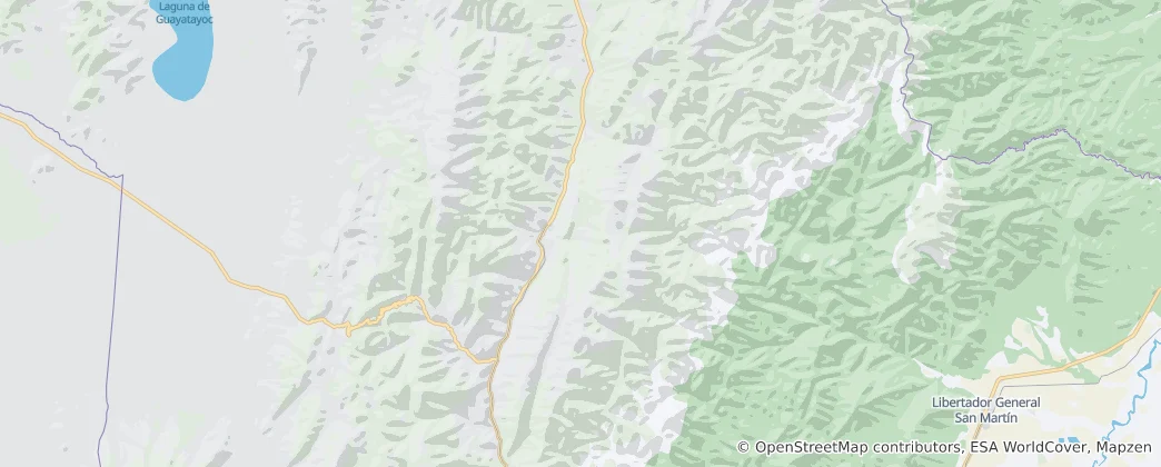 Karte von Departamento Tilcara