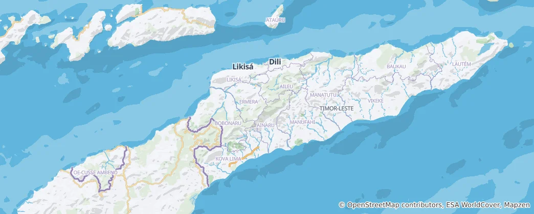 Map of Timor-Leste