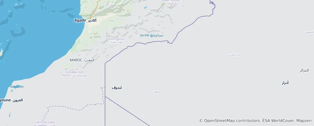 Map of Tindouf Province