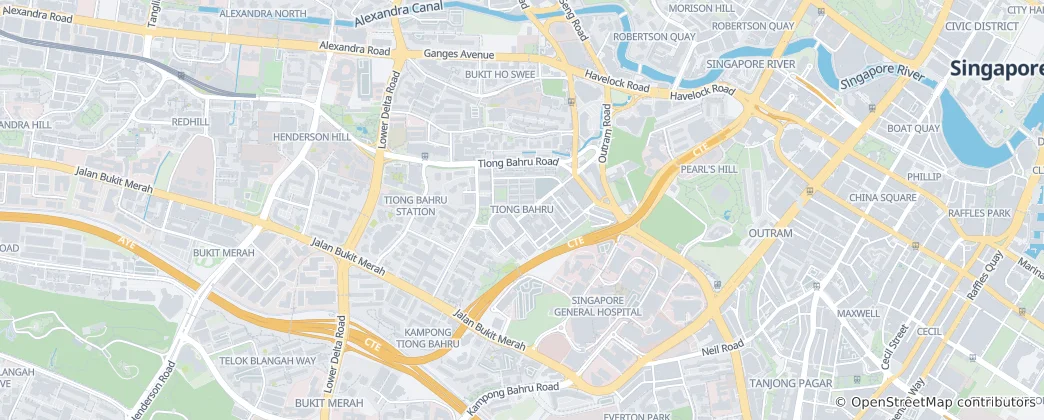 Map of Tiong Bahru