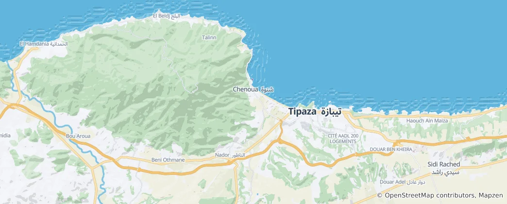 Map of Tipaza