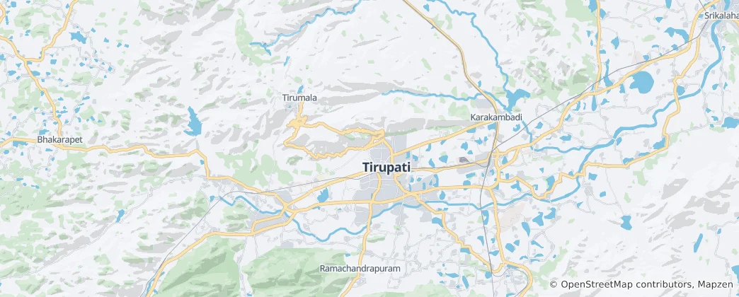 Mapa Mandal Tirupati Urban