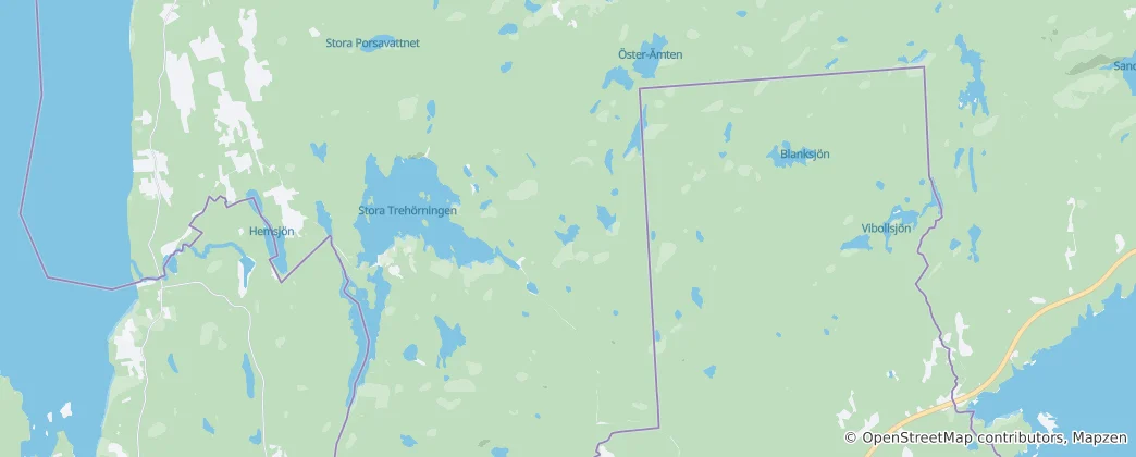 Mapa Národní park Tiveden
