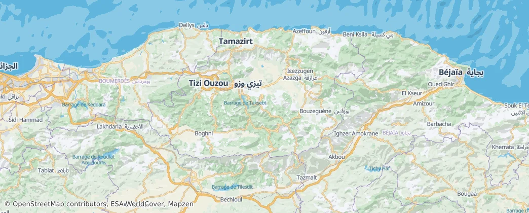 Tizi Ouzou District — Map