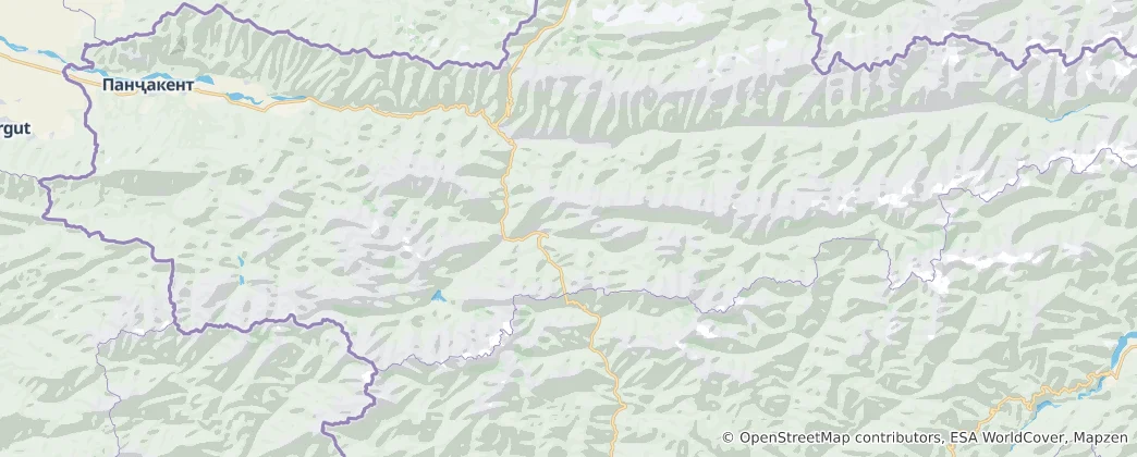 Mapa Ayni District