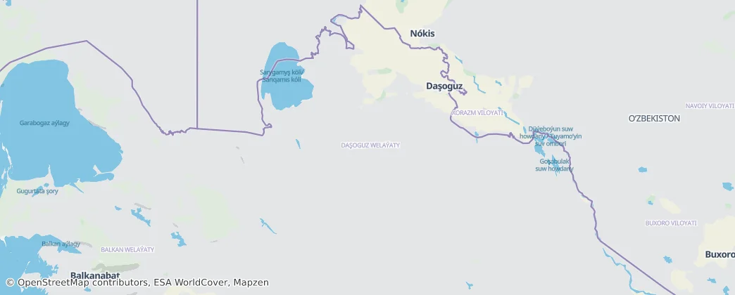 Daşoguz Region — Map