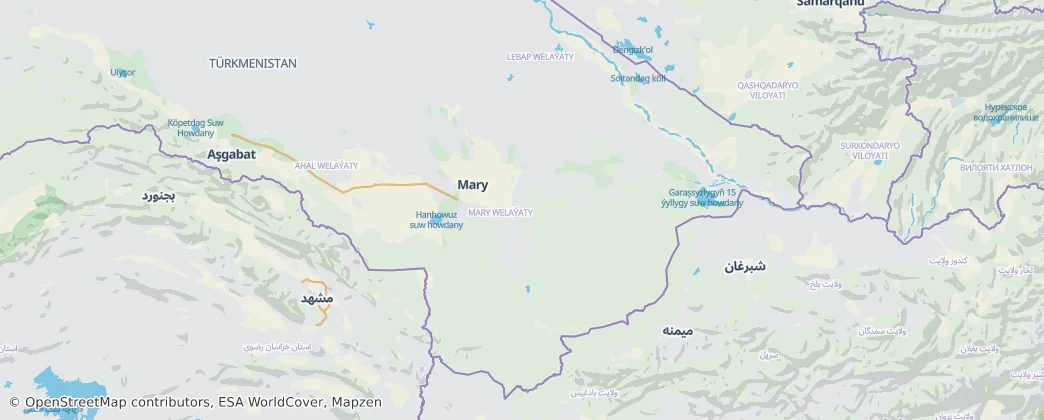 Mary Region — Map