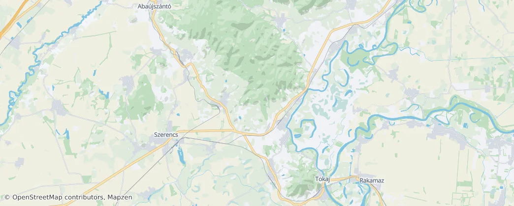 Tokaj-Hegyalja — Térkép