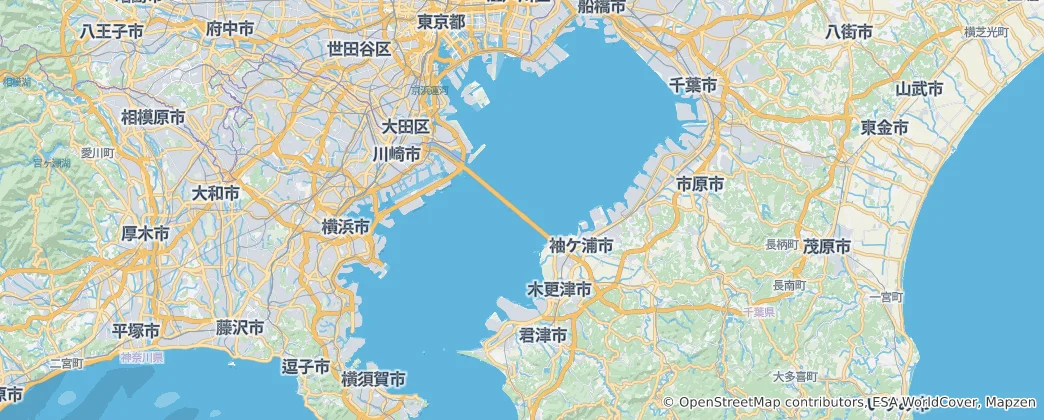 Mapa Tokyo Bay