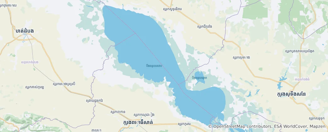 Map of Tonle Sap Lake