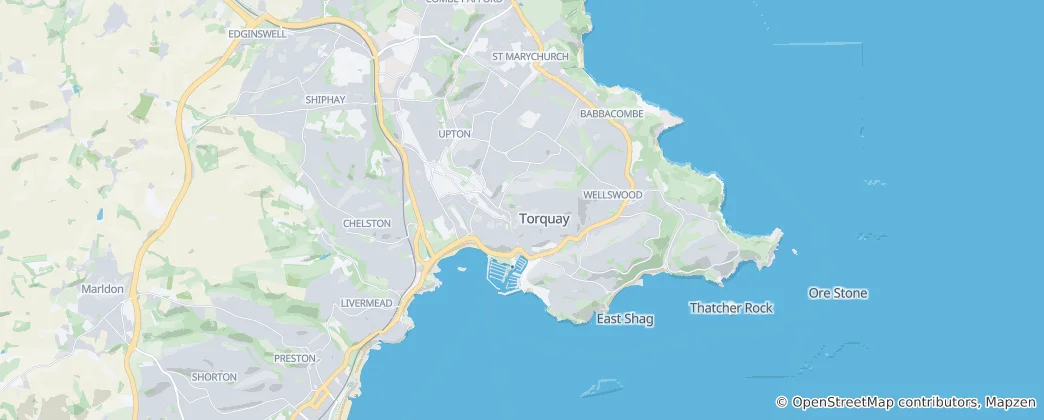 Mapa Torquay