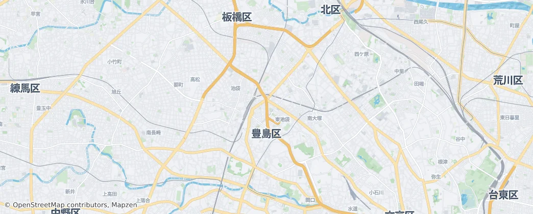 Toshima — Kaart