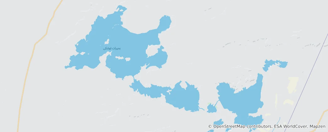 Mapa Toškinská jezera