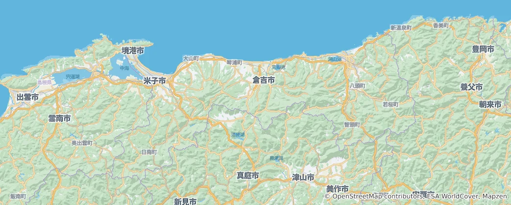 Térkép: Tottori prefektúra