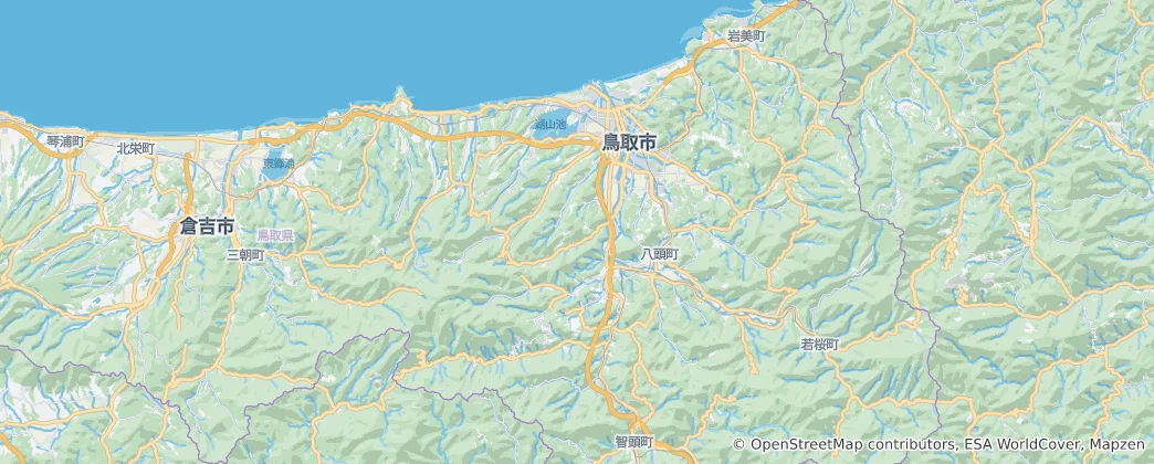 Térkép: Tottori