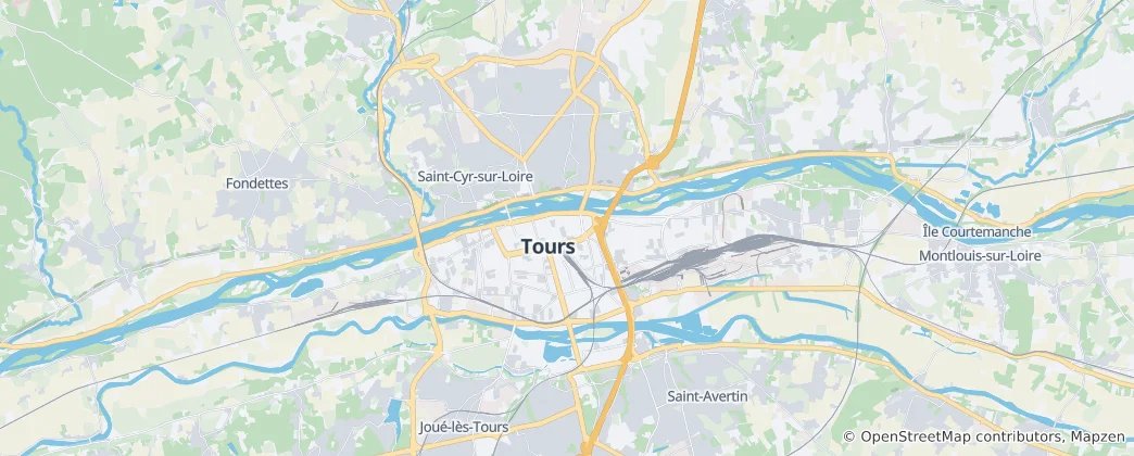 Carte de Tours