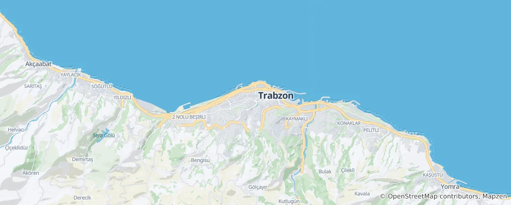 Mapa Trabzon