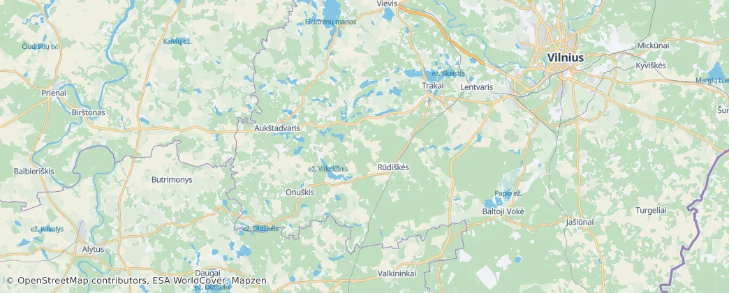 Trakai — Map