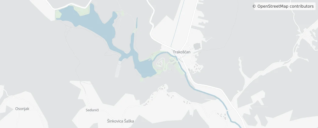 Map of Trakošćan