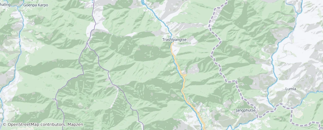 Trashiyangtse – Mapa