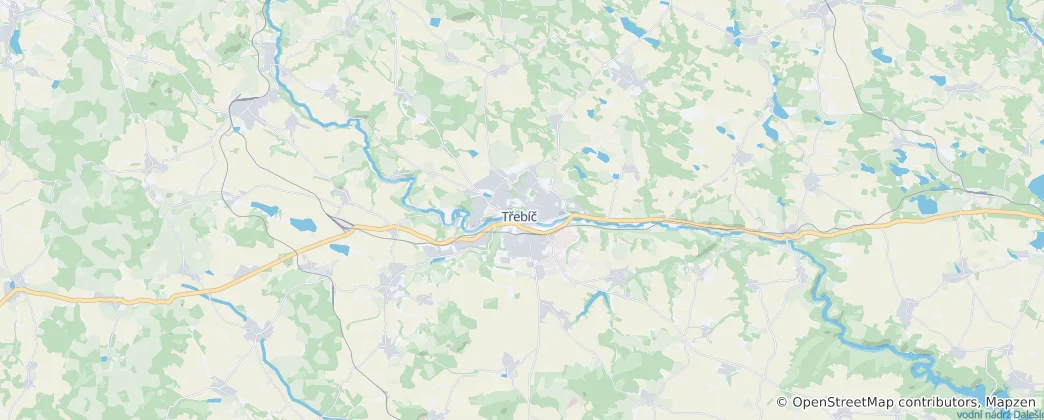 Mappa di Třebíč