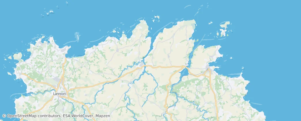 Tréguier — Mapa