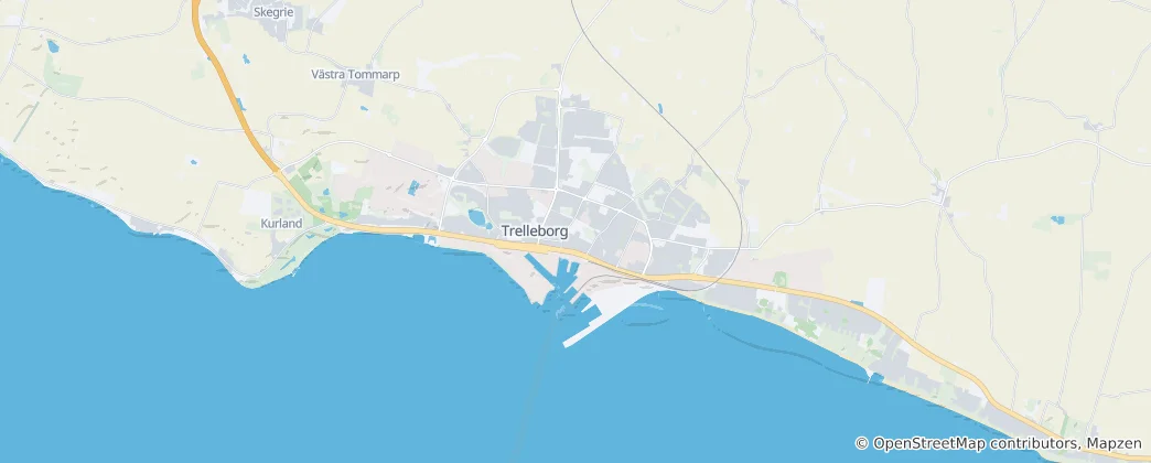 Mapa Trelleborg