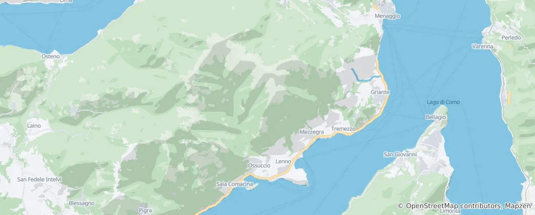 Mapa de Tremezzina