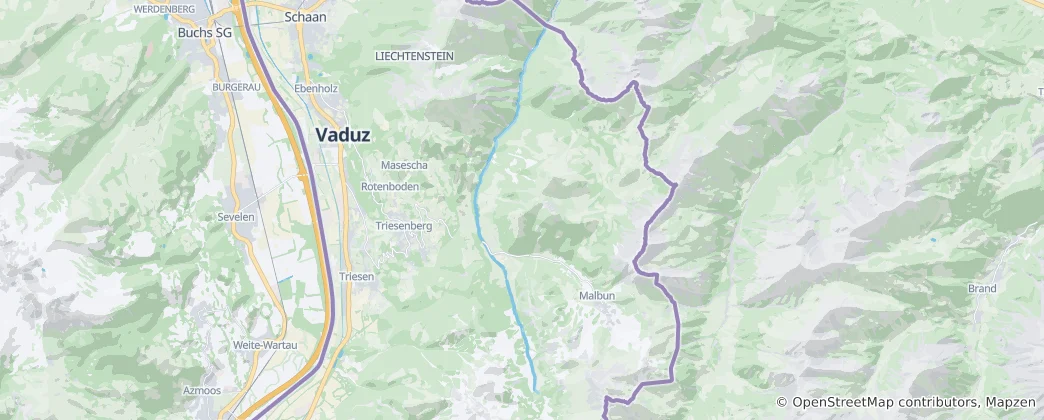 Triesenberg Haritası