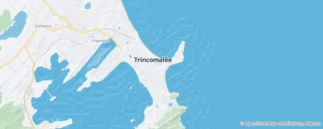 Mapa De Trincomalee
