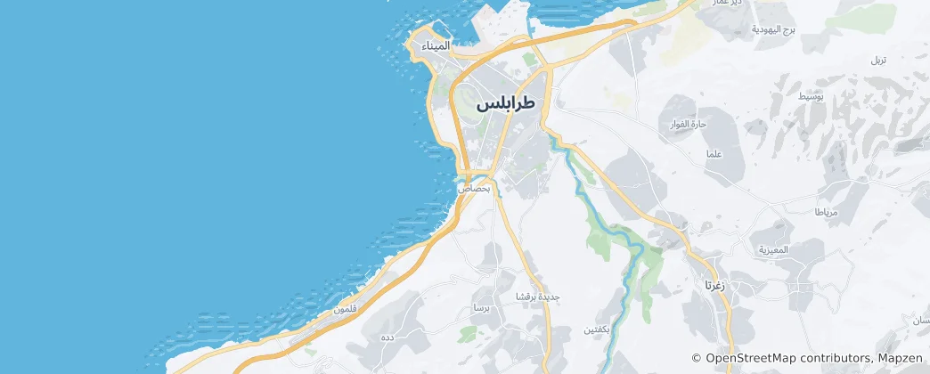 Mapa Tripoli District