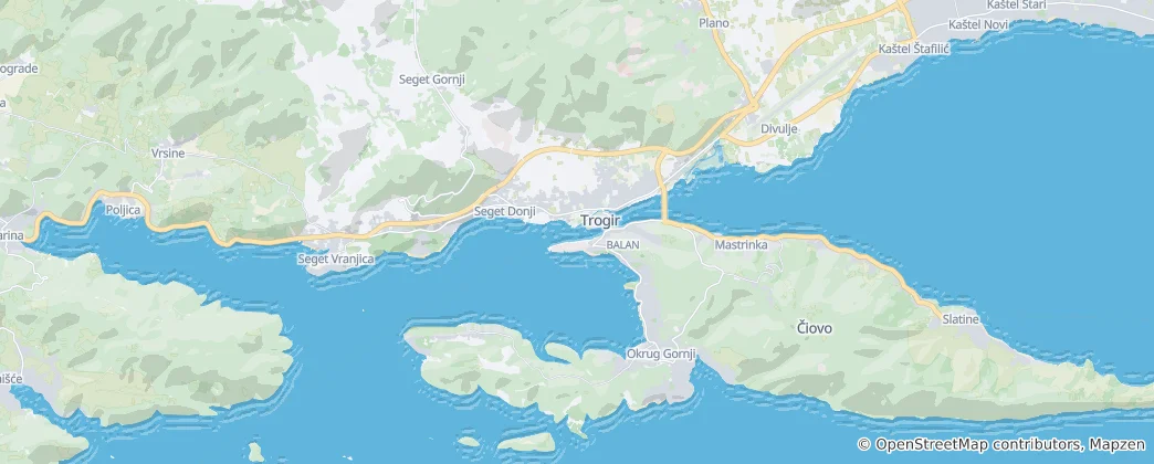Map of Trogir
