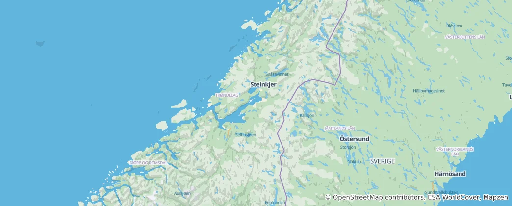 Mapa Trøndelag