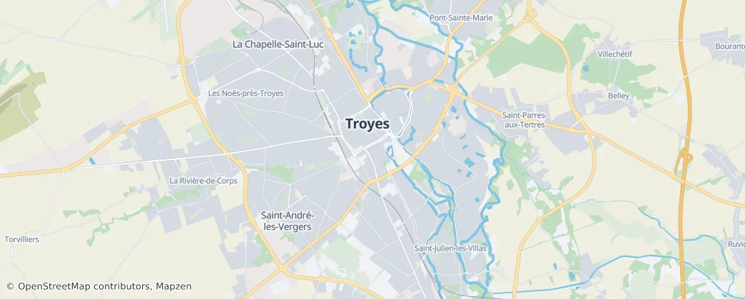 Troyes – Mapa
