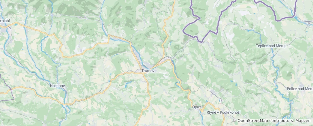 Map of Trutnov