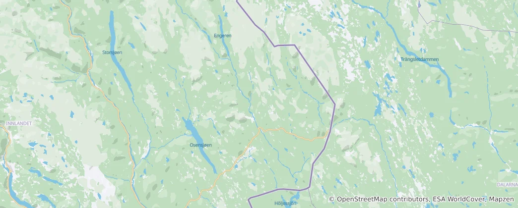 Mapa Trysil
