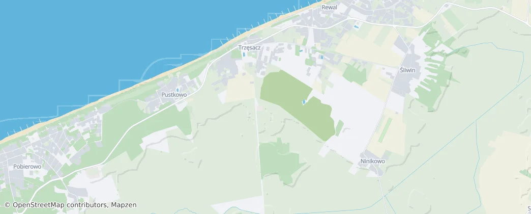 Trzęsacz — Map