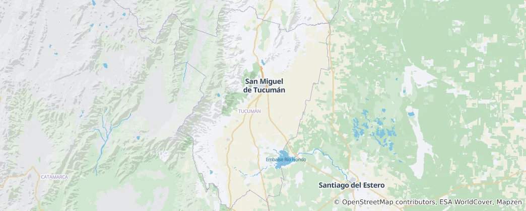 Karte von Tucumán