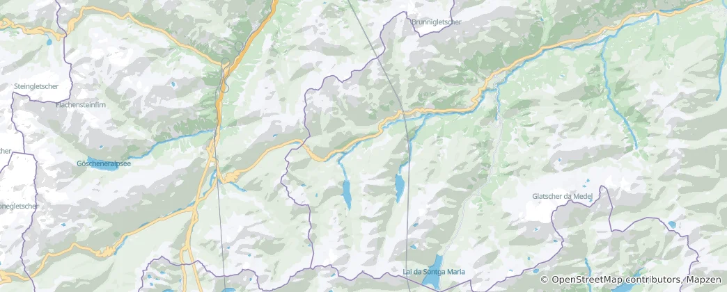 Mappa di Tujetsch