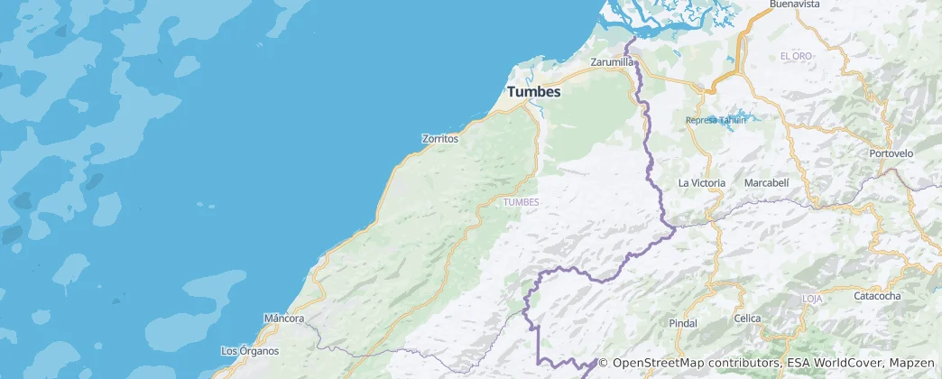 Mapa Tumbes
