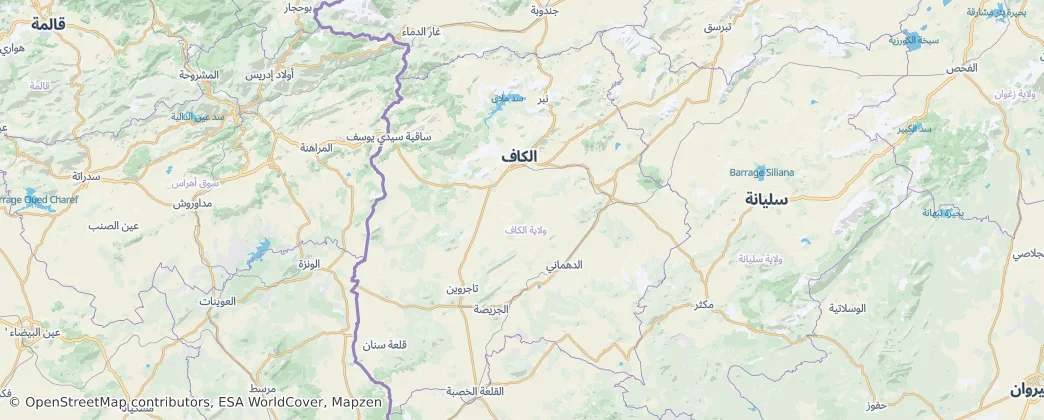 Gubernatorstwo Kaf — mapa