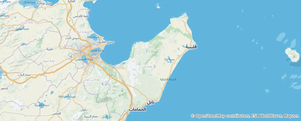 Mapa Nabeul Governorate