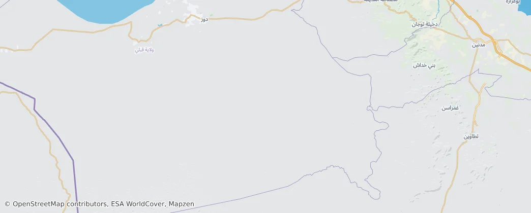دوز الجنوبية — карта