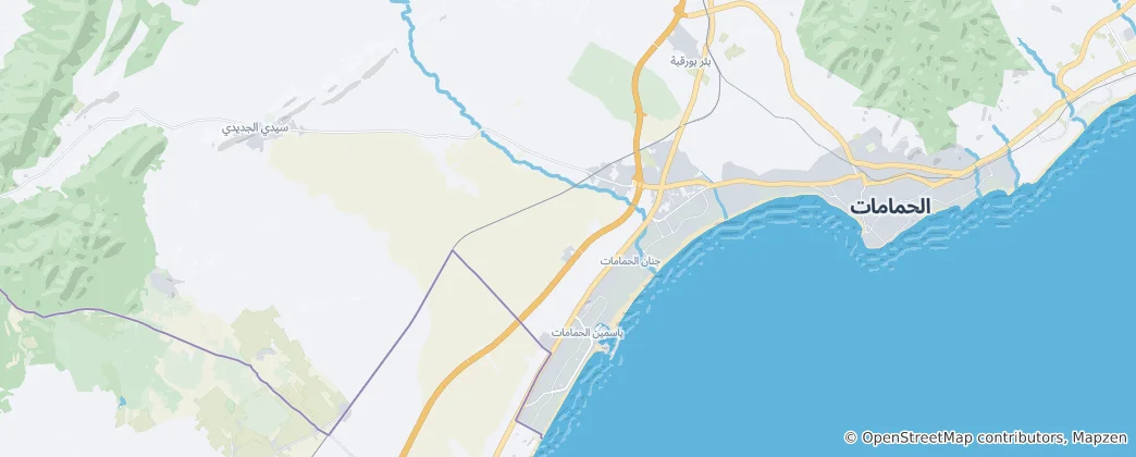 Mapa De براكة الساحل