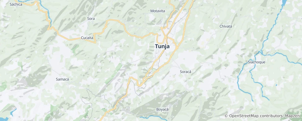 Map of Tunja