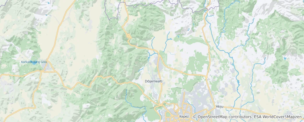 Mappa di Distretto di Döşemealtı