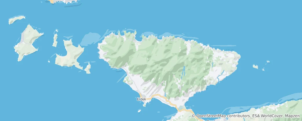Mapa Erdek