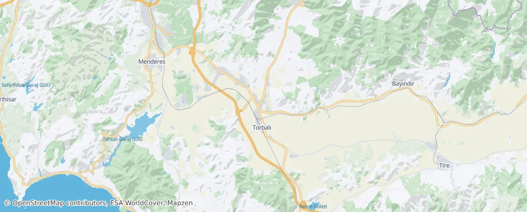 Torbalı district — Mapa