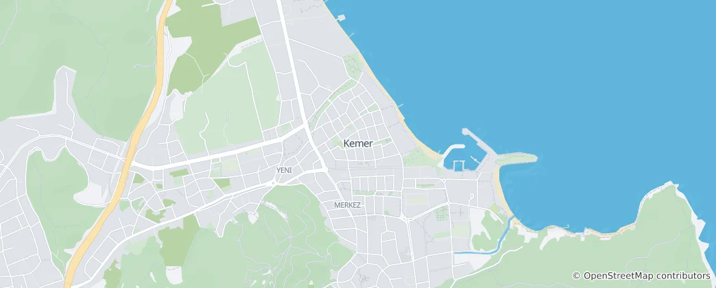 Map of Kemer